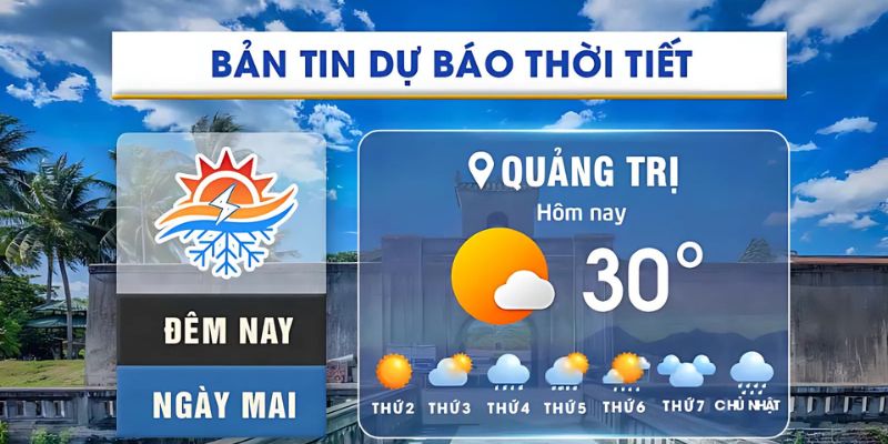 Diễn biến thời tiết Quảng Trị hôm nay