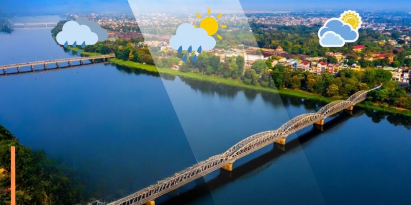 Dự báo thời tiết từng vùng tại Thừa Thiên Huế