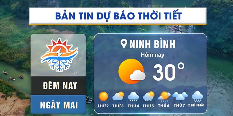 Thông tin thời tiết Ninh Bình chuẩn xác nhất